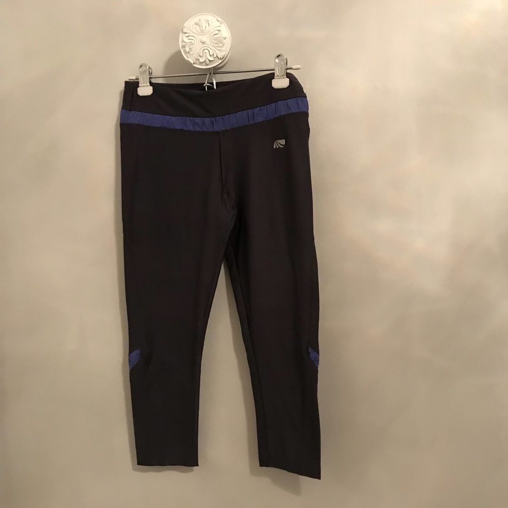 Marika Tek Charcoal grey and blue workout pants